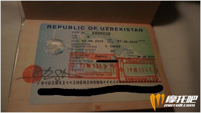 乌兹别克斯坦签证，18号入境，22号出境