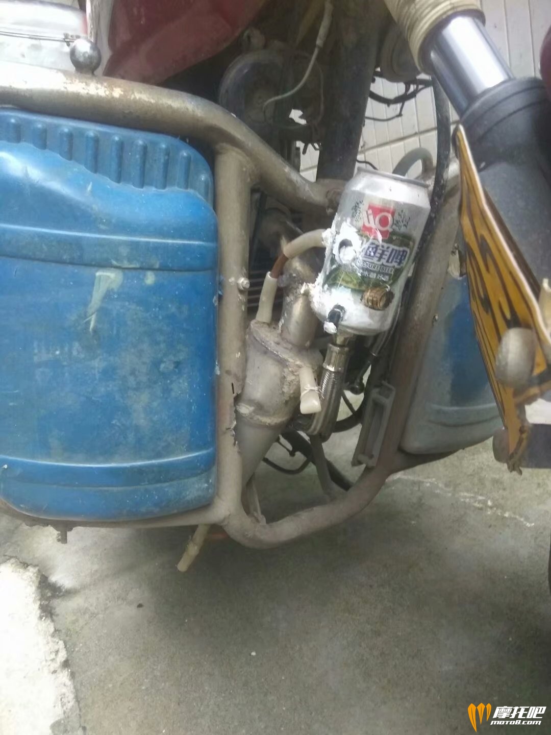 不带水泵给机油升温的改装方法